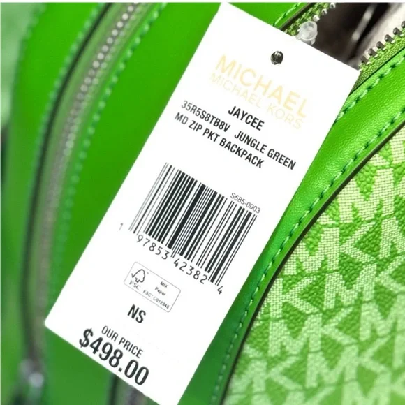 Michael Kors Jaycee Medium Ombré
Signature Logo Backpack Jungle - Picture 10 of 10